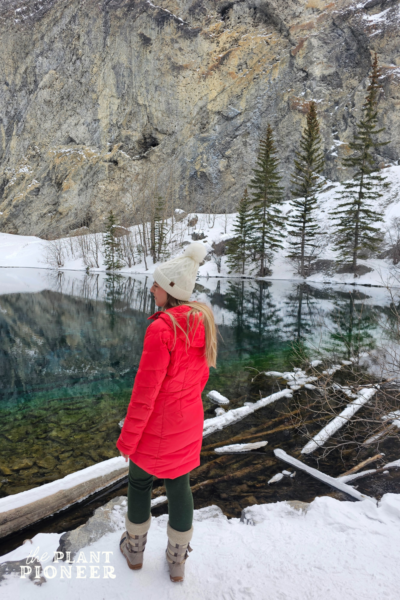 Beautiful Winter Hiking at Grassi Lakes, Canmore, Alberta (without the crowds!)